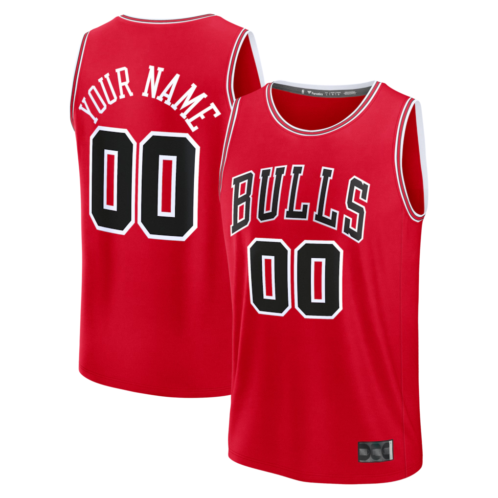Johmsee Custom C.Bulls Red Fast Break Jerseys - Icon Edition