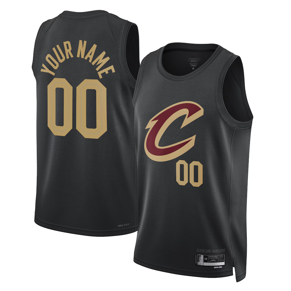 Johmsee Custom C.Cavaliers Black 2022-23 Swingman Jerseys - Statement Edition