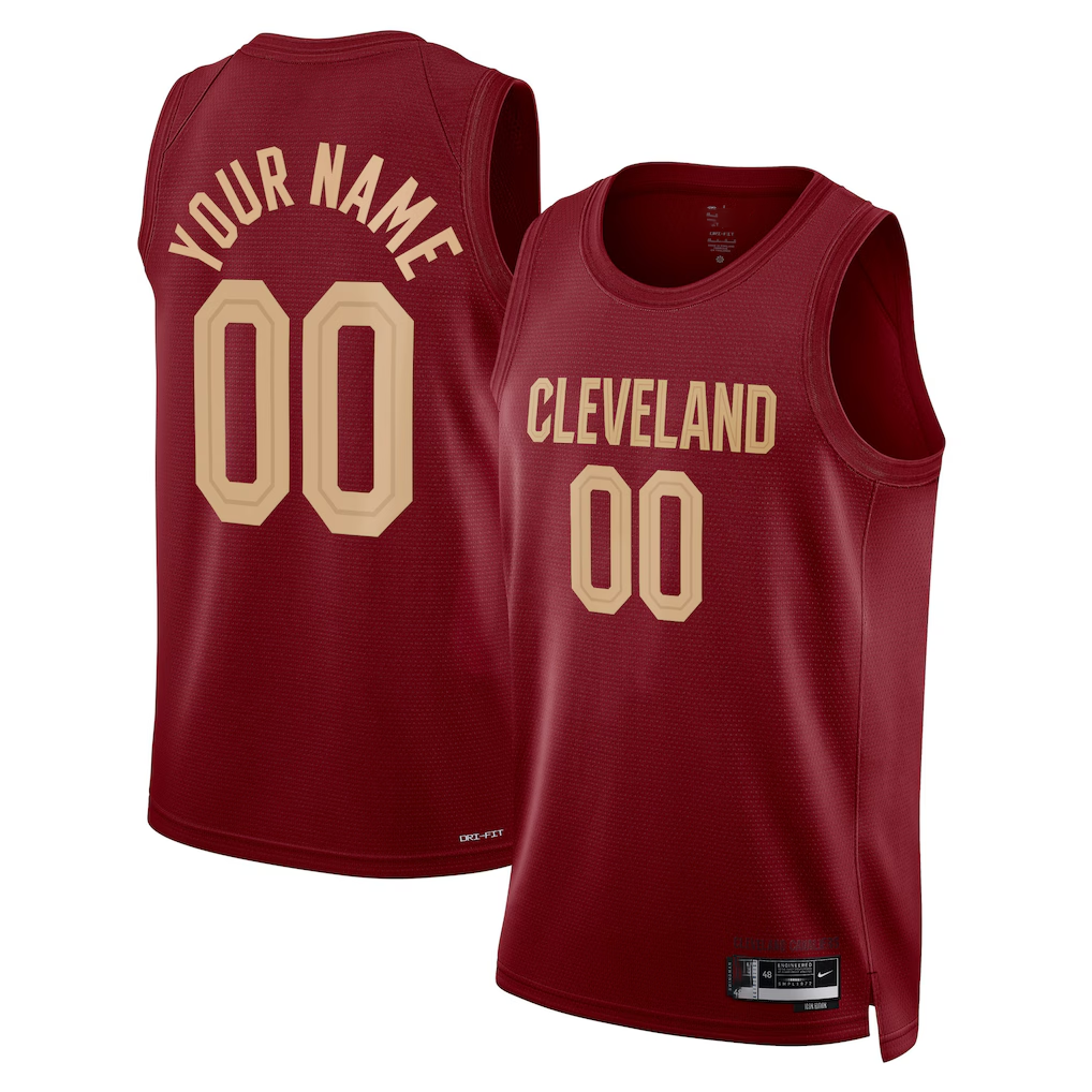 Johmsee Custom C.Cavaliers Burgundy Swingman Jerseys - Icon Edition