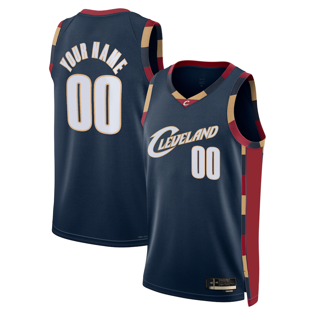 Johmsee Custom C.Cavaliers Navy Swingman Jerseys - Classic Edition