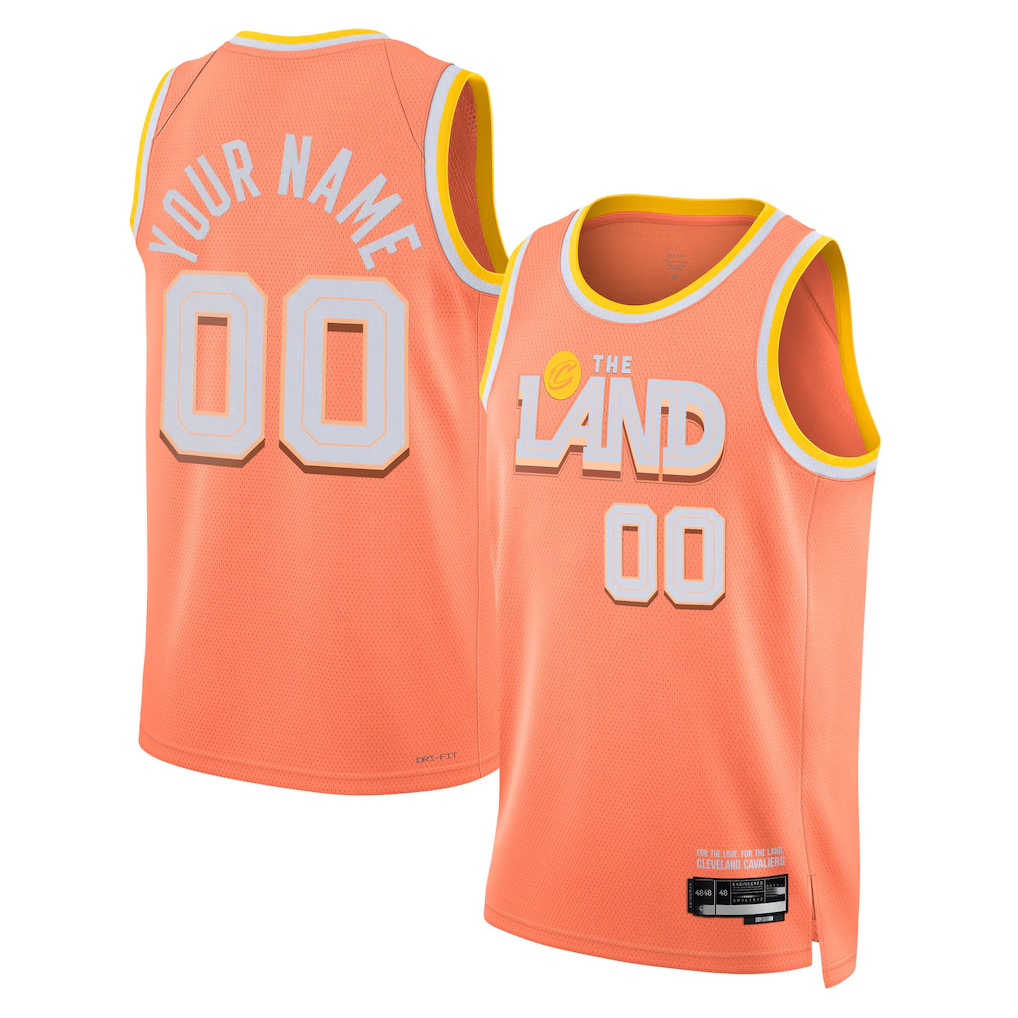 Johmsee Custom C.Cavaliers Orange 202526 City Edition Swingman Jerseys