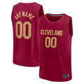 Johmsee Custom C.Cavaliers Wine Fast Break Jerseys - Icon Edition