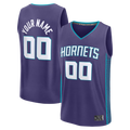 Johmsee Custom C.Hornets  Purple Fast Break Jerseys - Icon Edition