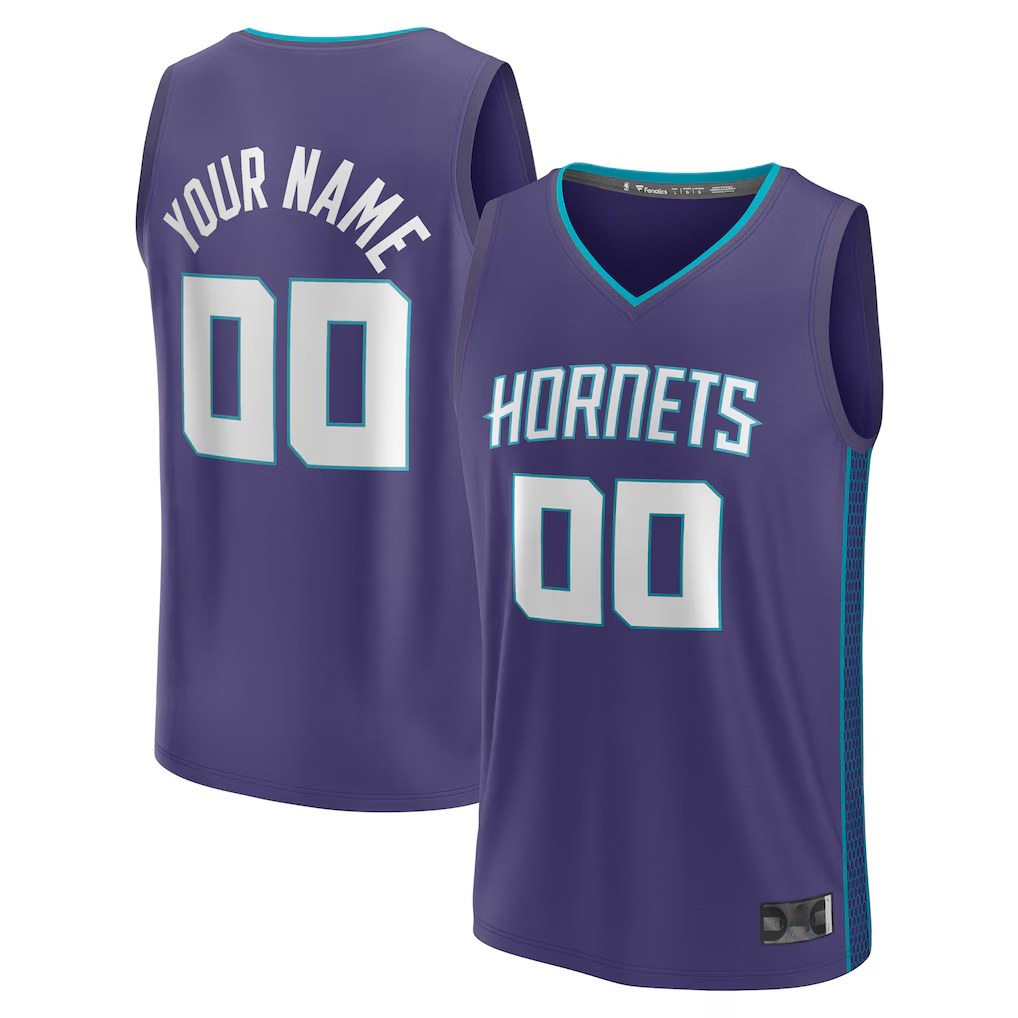 Johmsee Custom C.Hornets  Purple Fast Break Jerseys - Statement Edition
