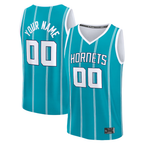 Johmsee Custom C.Hornets  Teal Fast Break Jerseys - Icon Edition