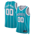 Johmsee Custom C.Hornets  Teal Swingman Jerseys - Icon Edition