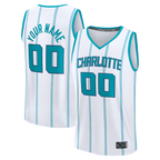 Johmsee Custom C.Hornets  White Fast Break Jerseys - Icon Edition