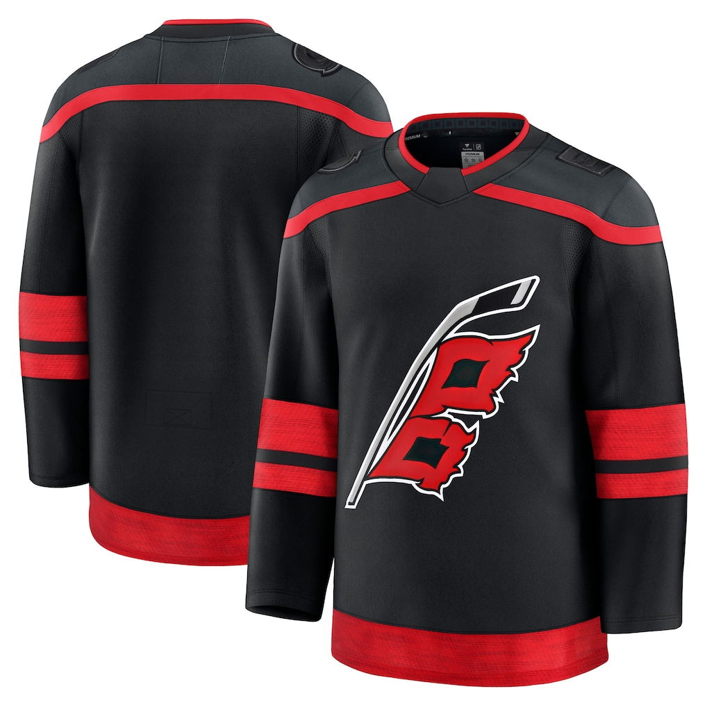 Johmsee C.Hurricanes Black Home Premium Stitched Jerseys