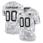 Johmsee Custom C.Panthers Arctic Camo Salute to Service Limited Game Any Name & Numbers Stitched Jerseys