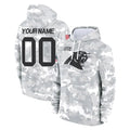 Johmsee Custom C.Panthers Arctic Camo Salute to Service Pullover Hoodies Any Name & Numbers Stitched Jerseys