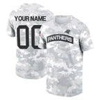 Johmsee Custom C.Panthers Arctic Camo Salute to Service T-Shirt Hoodies Any Name & Numbers Stitched Jerseys