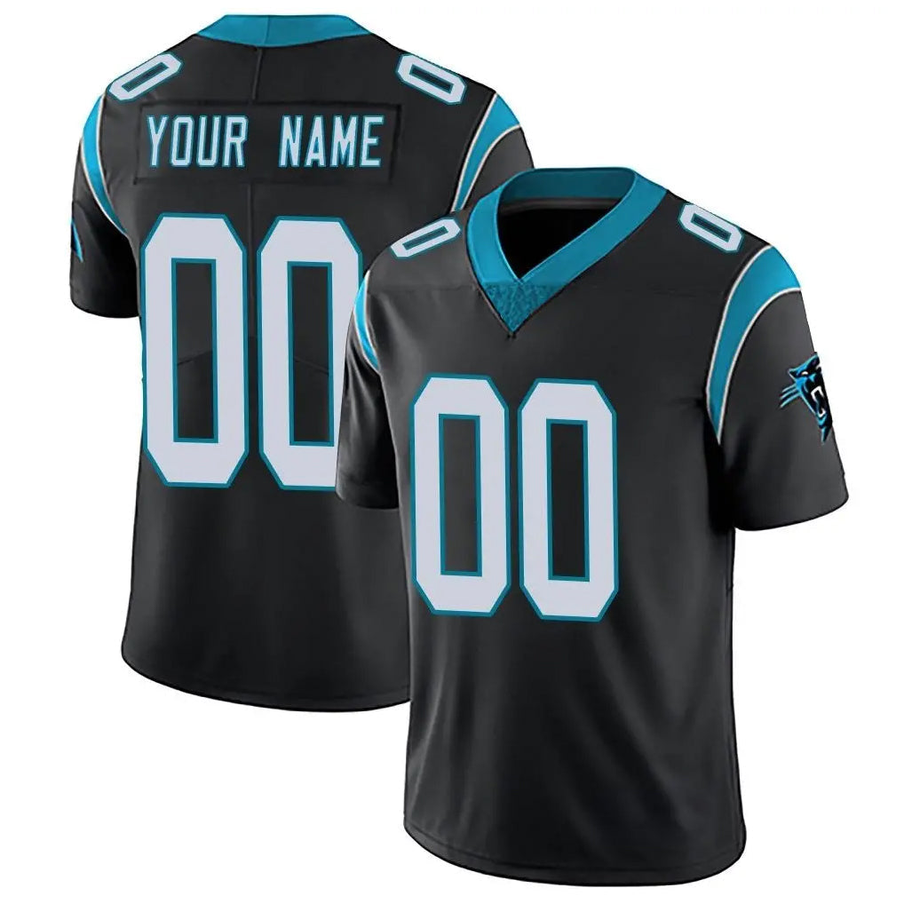 Johmsee Custom C.Panthers Black Vapor Untouchable Limited Game Any Name & Numbers Stitched Jerseys