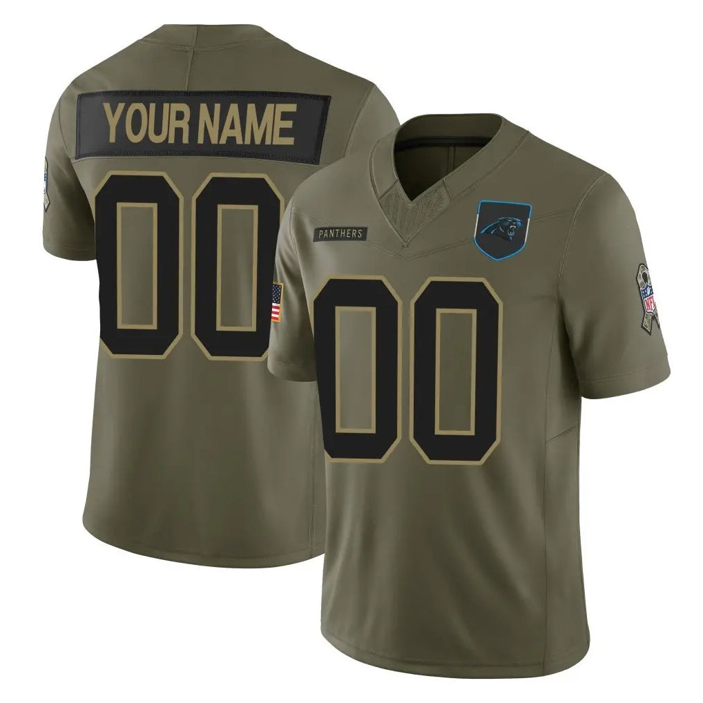 Johmsee Custom C.Panthers Olive 2025 Salute to Service Limited Home Game Any Name & Numbers Stitched Jerseys