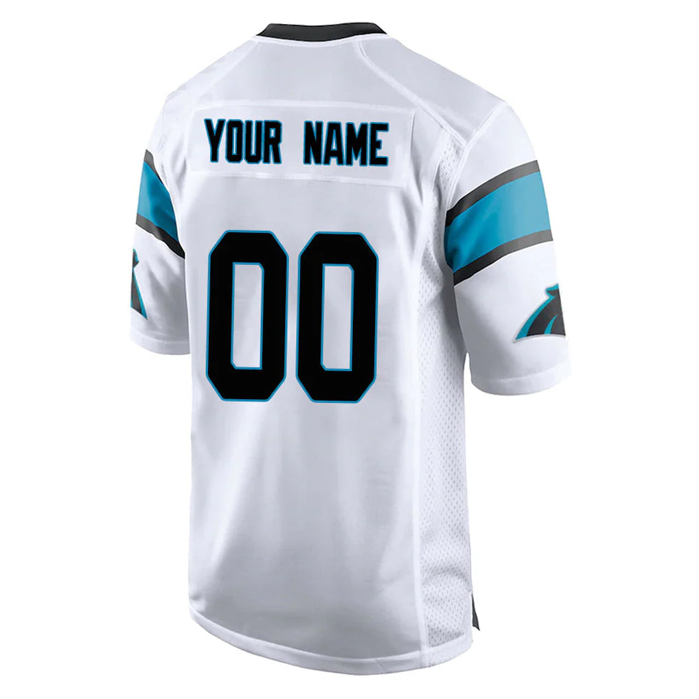 Johmsee Custom C.Panthers White Game Any Name & Numbers Stitched Jerseys