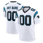 Johmsee Custom C.Panthers White Home Game Any Name & Numbers Stitched Jerseys