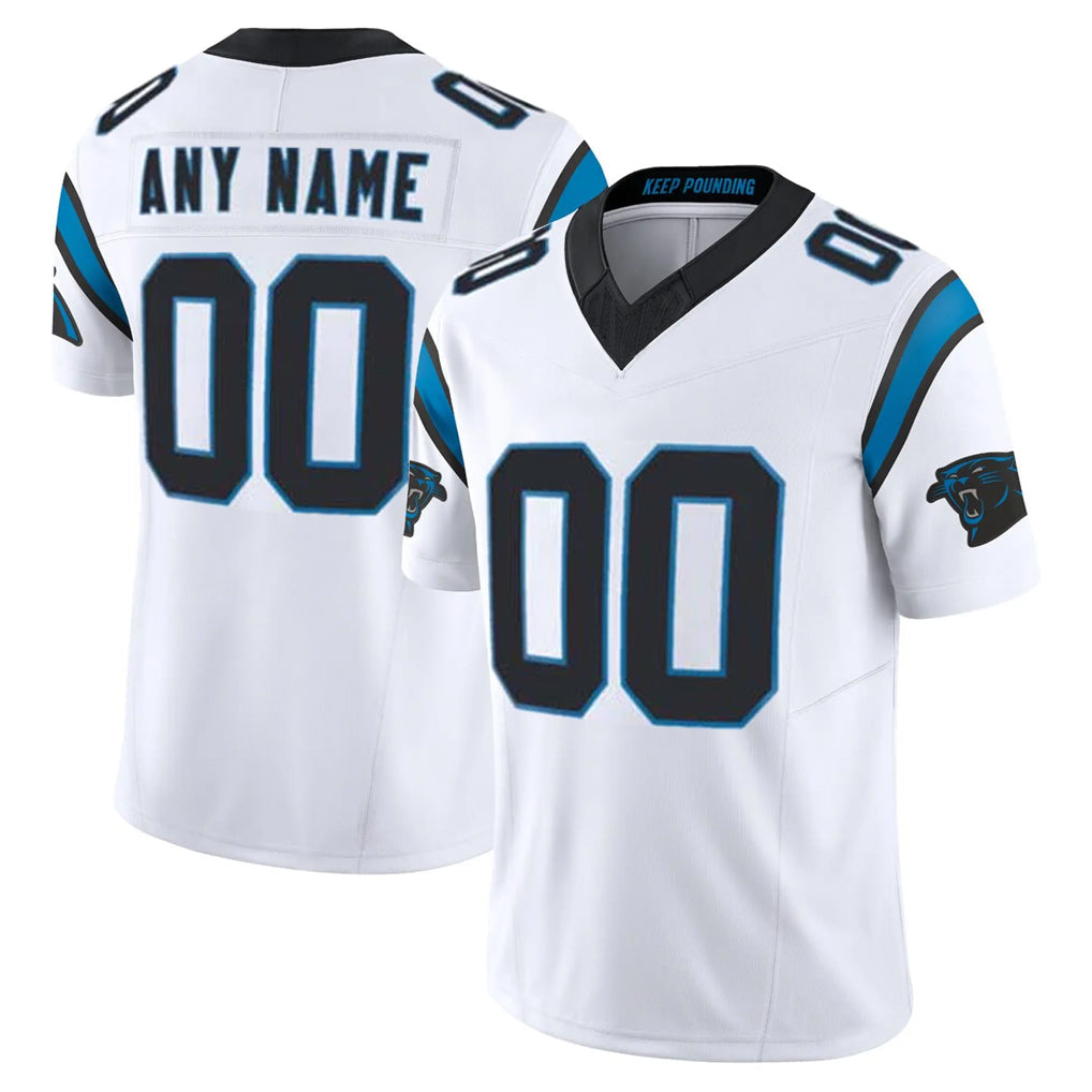 Johmsee Custom C.Panthers White Vapor F.U.S.E. Limited Home Game Any Name & Numbers Stitched Jerseys