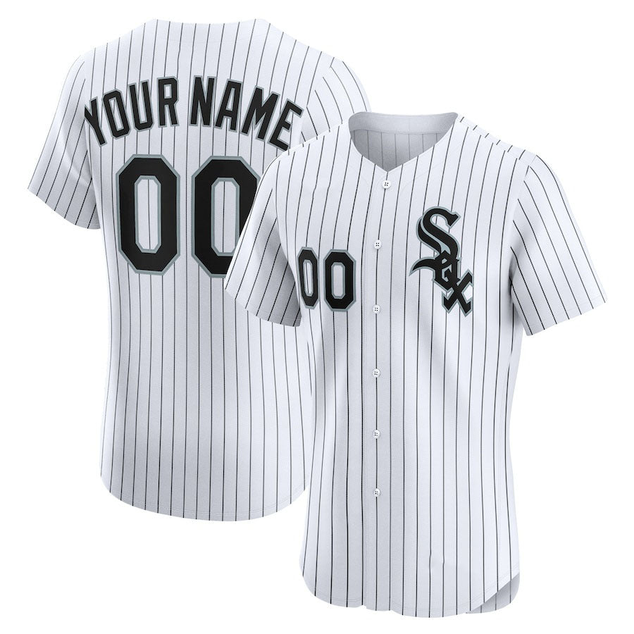 Custom Chicago White Sox Home Elite Jersey – White Stitched Baseball Jersey