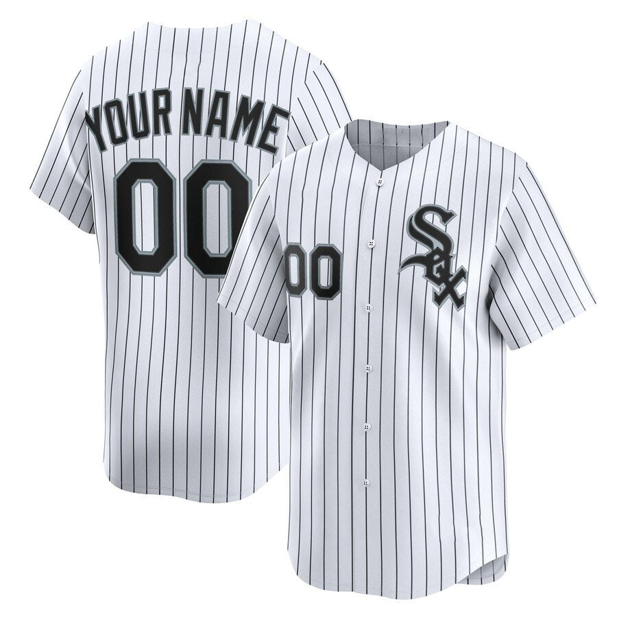 Custom Chicago White Sox Home Limited Jersey – White Stitched Baseball Jersey