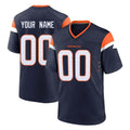 Johmsee Custom D.Broncos Navy Home Game Any Name & Numbers Stitched Jerseys