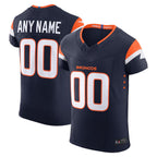 Johmsee Custom D.Broncos Navy Vapor F.U.S.E. Elite Stitched Jerseys