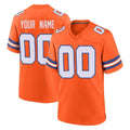 Johmsee Custom D.Broncos Orange Alternate Collection Throwback Game Any Name & Numbers Stitched Jerseys