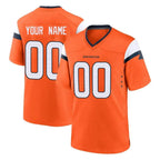 Johmsee Custom D.Broncos Orange Home Game Any Name & Numbers Stitched Jerseys