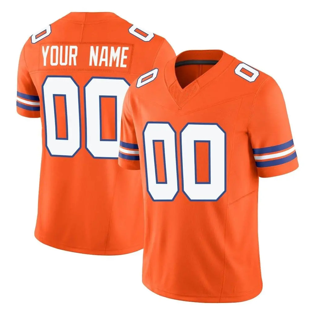 Johmsee Custom D.Broncos Orange Limited Alternate Vapor F.U.S.E. Throwback Game Any Name & Numbers Stitched Jerseys