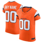 Johmsee Custom D.Broncos Vapor F.U.S.E. Elite Orange Stitched Jerseys