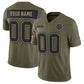 Custom D.Cowboys Active Player Olive 2025 F.U.S.E. Salute to Service Limited Football Stitched Jersey
