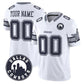 Custom D.Cowboys Active Player White 2025 F.U.S.E Dallas City Patch Vapor Untouchable Limited Football Stitched Game Jersey
