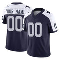 Johmsee Custom D.Cowboys Navy-White Limited Alternate Vapor F.U.S.E. Home Game Any Name & Numbers Stitched Jerseys