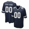 Johmsee Custom D.Cowboys Navy Home Game Any Name & Numbers Stitched Jerseys