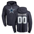 Johmsee Custom D.Cowboys Navy Pullover Hoodies Limited Any Name & Numbers Stitched Jerseys
