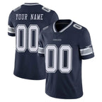 Johmsee Custom D.Cowboys Navy Vapor Untouchable Limited Home Game Any Name & Numbers Stitched Jerseys