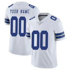 Johmsee Custom D.Cowboys White Vapor Untouchable Limited Home Game Any Name & Numbers Stitched Jerseys