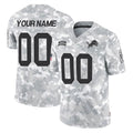 Johmsee Custom D.Lions Arctic Camo Salute To Service Limited Any Name & Numbers Stitched Jerseys