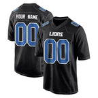Johmsee Custom D.Lions Black Fashion Home Game Any Name & Numbers Stitched Jerseys