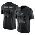 Johmsee Custom D.Lions Black RFLCTV Limited Stitched Jerseys