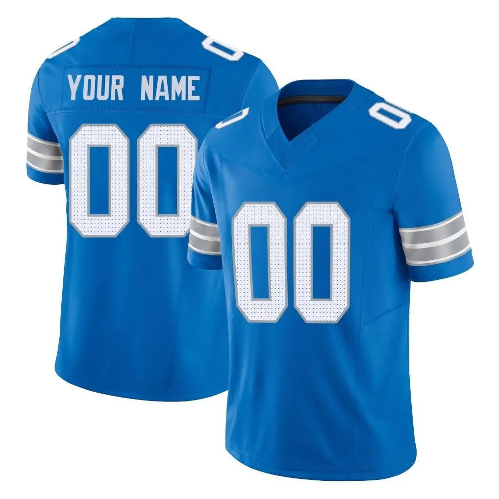 Johmsee Custom D.Lions Blue Limited Vapor F.U.S.E. Alternate Home Game Any Name & Numbers Stitched Jerseys