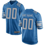 Johmsee Custom D.Lions Blue Replica Game Stitched Jerseys