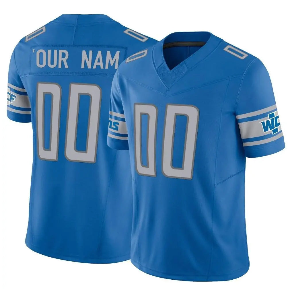 Johmsee Custom D.Lions Blue Vapor F.U.S.E. Limited Home Game Any Name & Numbers Stitched Jerseys
