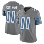 Johmsee Custom D.Lions Gray Vapor Untouchable Limited Home Game Any Name & Numbers Stitched Jerseys