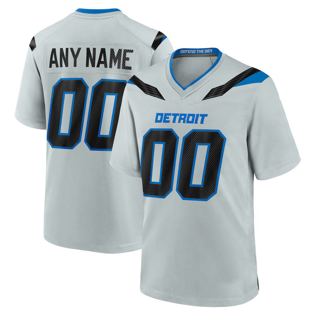 Johmsee Custom D.Lions Silver 2026 Rivalries Collection Game Jersey