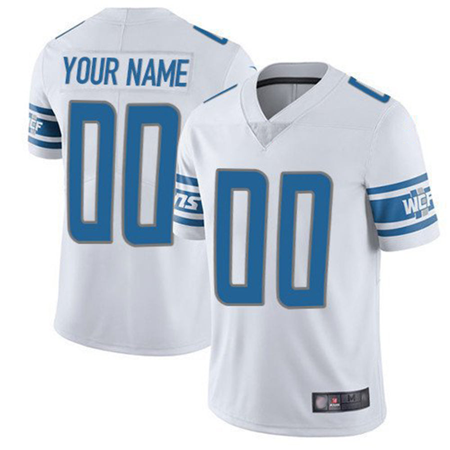Johmsee Custom D.Lions White Vapor F.U.S.E. Limited Game Stitched Jerseys