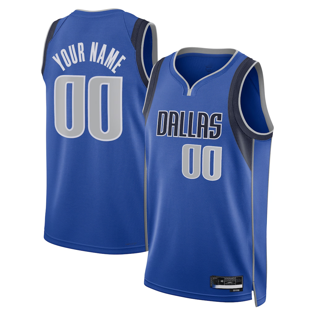 Johmsee Custom D.Mavericks Blue Swingman Jerseys - Icon Edition