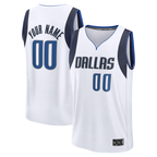 Johmsee Custom D.Mavericks White Fast Break Jerseys - Association Edition