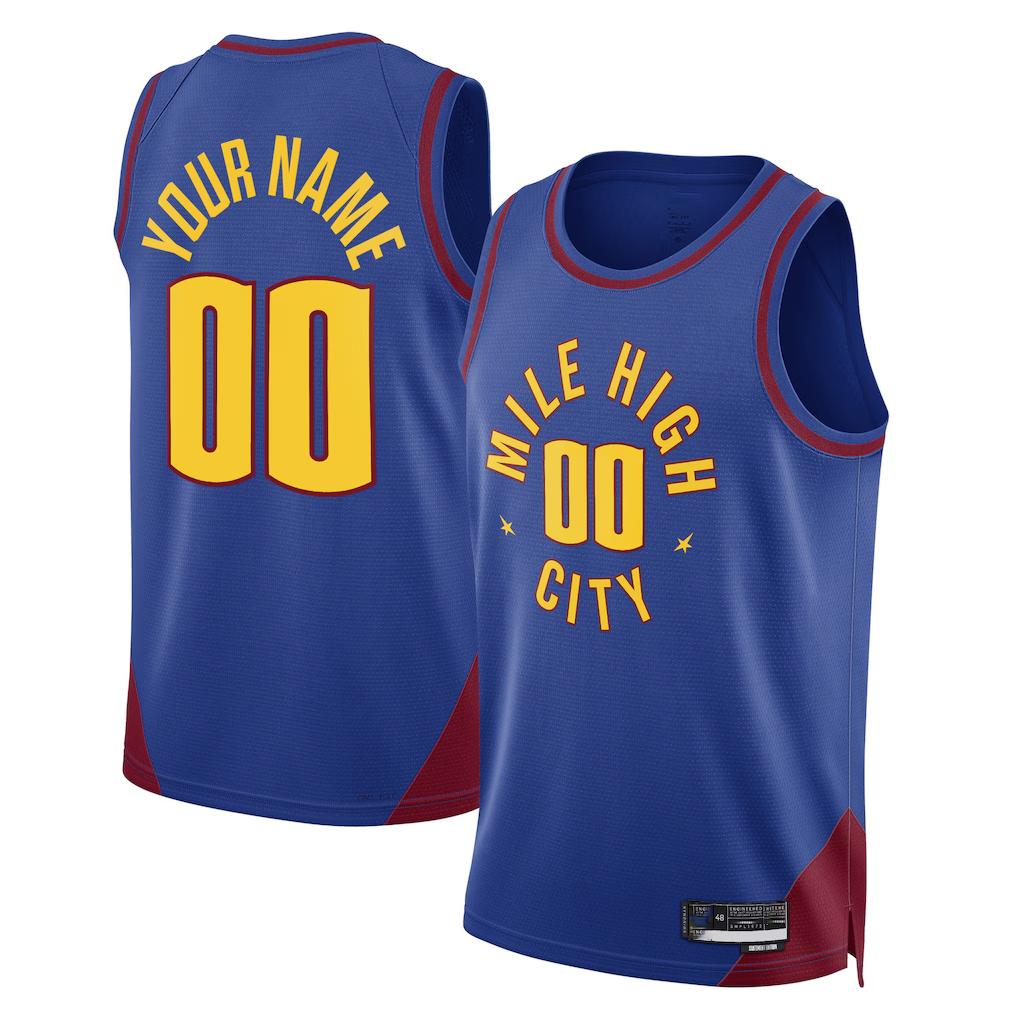 Johmsee Custom D.Nuggets Blue 2022-23 Swingman Jerseys - Statement Edition