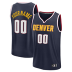 Johmsee Custom D.Nuggets Navy Fast Break Jerseys - Icon Edition