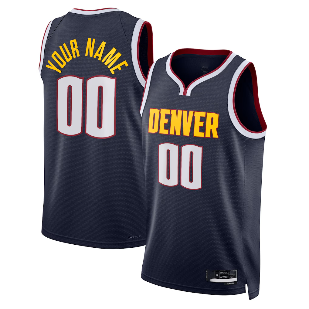 Johmsee Custom D.Nuggets Navy Swingman Jerseys - Icon Edition