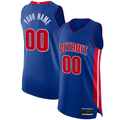 Johmsee Custom D.Pistons Blue Authentic Jerseys - Icon Edition
